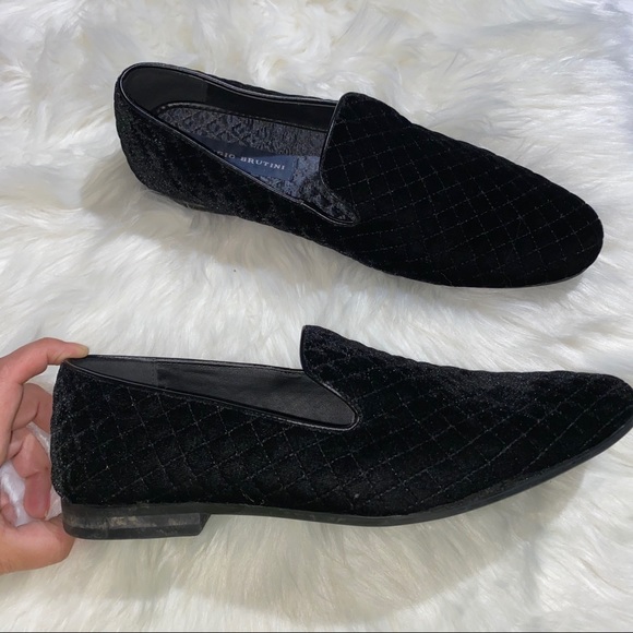 giorgio brutini chatwal quilted velvet loafer